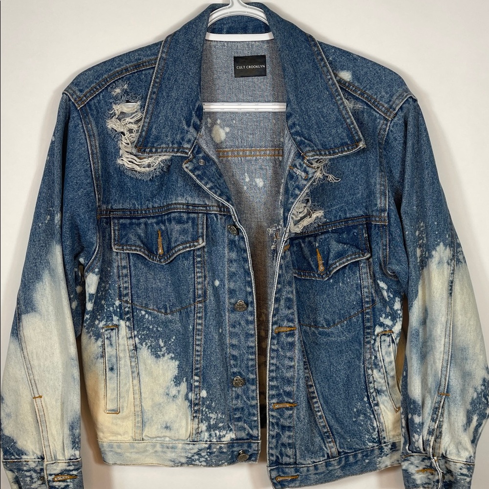 Distressed Denim Jacket - Picture 2 of 7